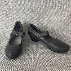 Abeo Leather Charcoal Mary Jane Loafers